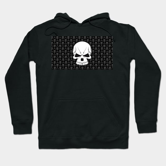 Skull from war gamesCre Hoodie by Cetrion Creative